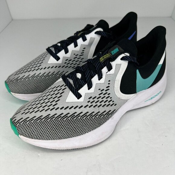 Nike Womens AQ8228-001 Gray Zoom Winflo 6 Low Top Size 8.5 Running Shoes - Picture 1 of 9